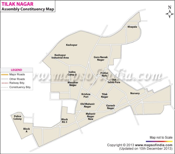 Tilak Nagar: Constituency Map
